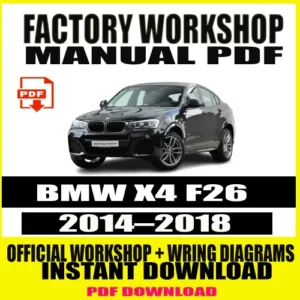 BMW X4 F26 Workshop Manual (2014–2018)