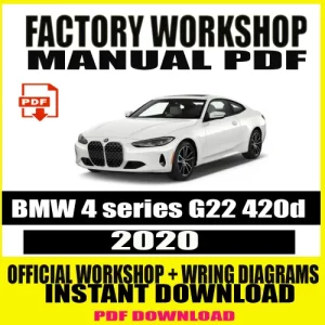 BMW 4 series G22 420d 2020 Service Repair Manual
