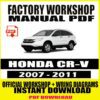honda-crv-2007-2011-factory-workshop-service-repair-manual