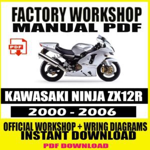 KAWASAKI NINJA ZX-12R 2000-2006 FACTORY REPAIR SERVICE MANUAL