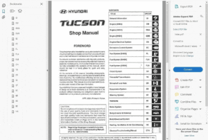 Hyundai Tucson Workshop Manual (2004-2009)