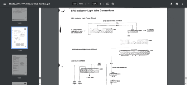 Honda CR-V Manual Service Repair 1995 -2001 - Image 5