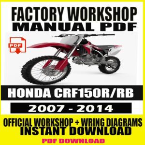Honda CRF150R  and CRF150RB 2007-2014 service manual repair