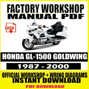 New Service Manual 1996 GL1500 Goldwing OEM Honda Shop Repair Book Binder #P16