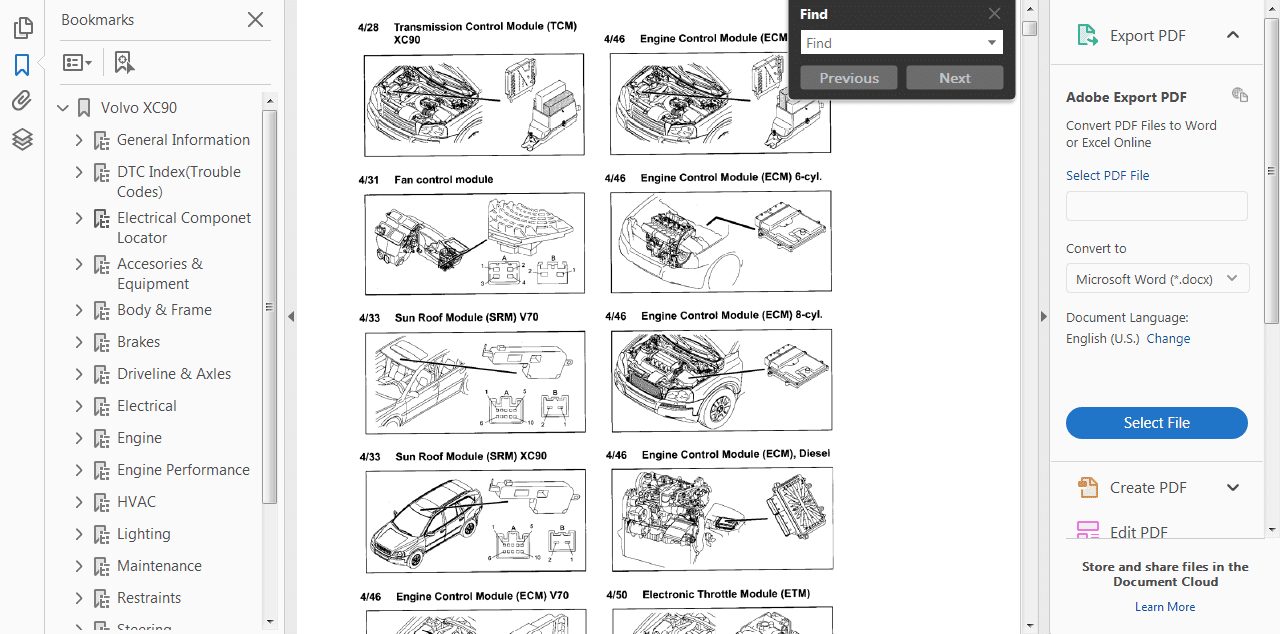 Volvo Xc90 Workshop Manual