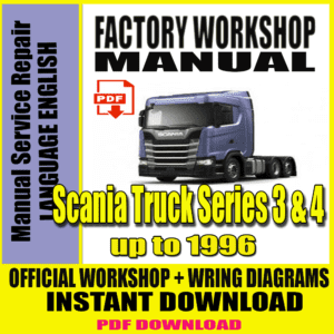 Scania Truck Series 3 Workshop Repair Manual