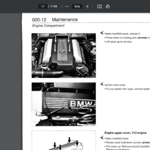 BMW 7 SERIES E38 740I 1995-2001 SERVICE REPAIR MANUAL