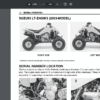 Kawasaki KFX 400 service manual repair 2003-2006