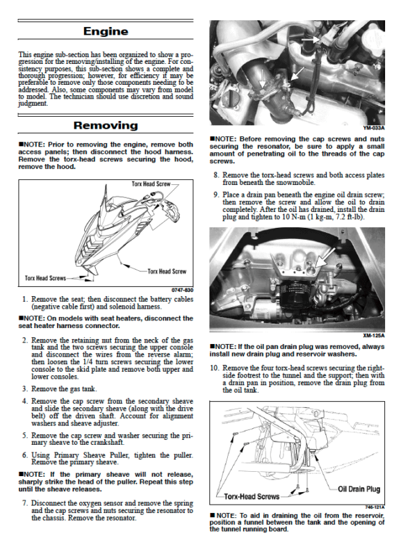Ski-Doo MXZ Renegade X 600 HO E-TEC 2009-2010 Factory Service & Workshop Manual - Image 7