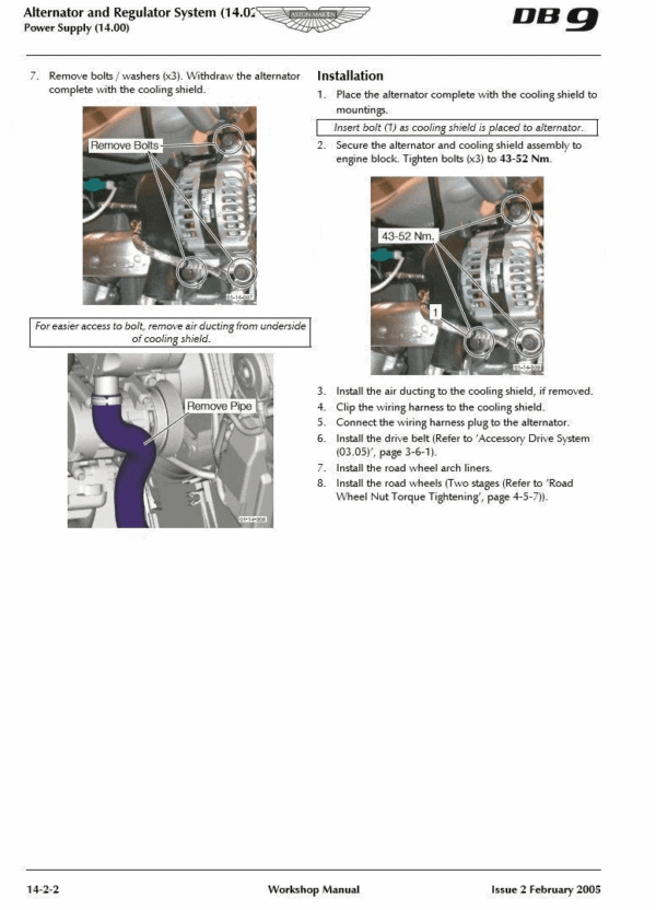 Aston Martin DB9 Workshop Manual (2004–2011) - Image 3