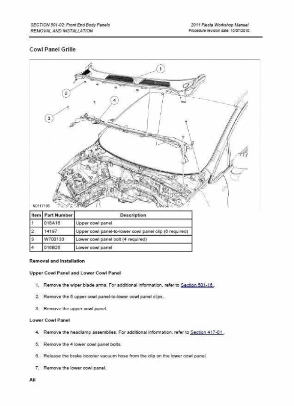 Ford Fiesta MK VI Workshop Manual (2008–2013) - Image 5