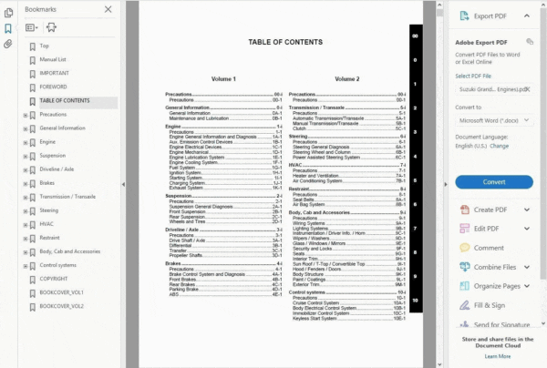 2013 SUZUKI GRAND VITARA FACTORY WORKSHOP SERVICE REPAIR MANUAL - Image 5