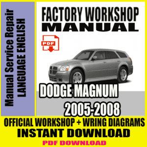 DODGE MAGNUM 2005-2008 MANUAL SERVICE REPAIR