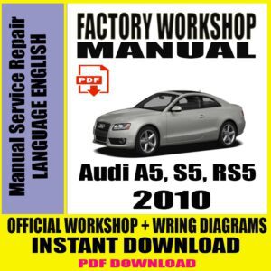 Audi A5, S5, RS5 2010 Workshop Manual Service Repair