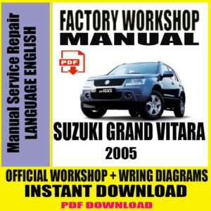 2005-suzuki-grand-vitara-factory-workshop-service-repair-manual