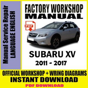 SUBARU XV 2011-2016 Manual Service  Repair