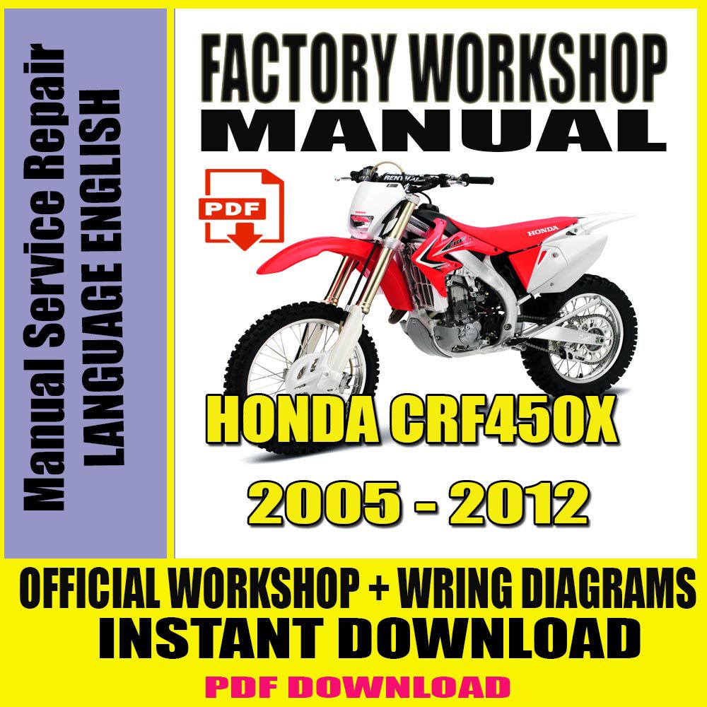 Honda CRF450X 2005-2012 service manual repair