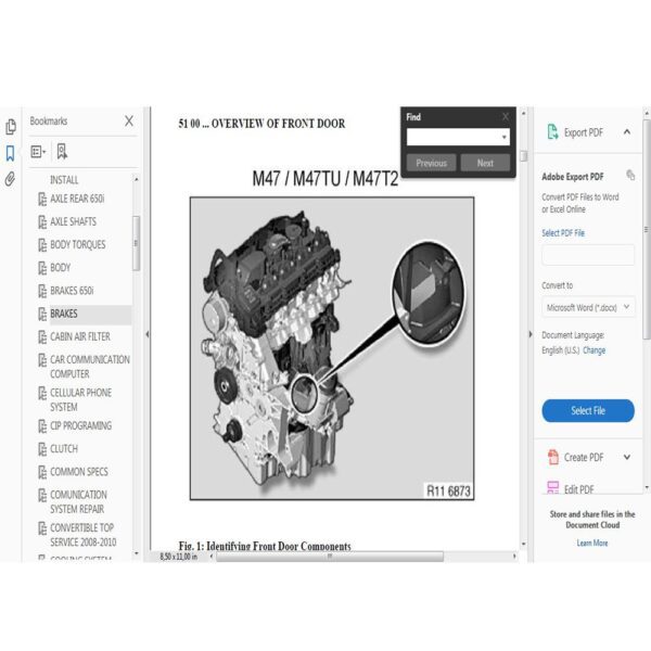 BMW SERIES 6 E63/E64 2003-2010 Service Repair Manual - Image 3