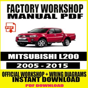 MITSUBISHI L200 2005-2015 FACTORY REPAIR SERVICE MANUAL