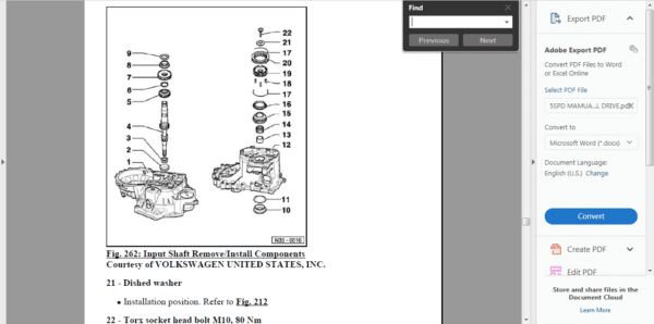 AUDI TT Workshop Manual (1997-2006) - Image 5