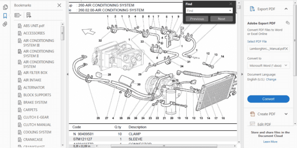 LAMBORGHINI MURCIELAGO 2001-2010 WORKSHOP Repair MANUAL