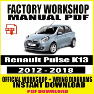 Renault Pulse K13 2012-2018 Service Repair Manual