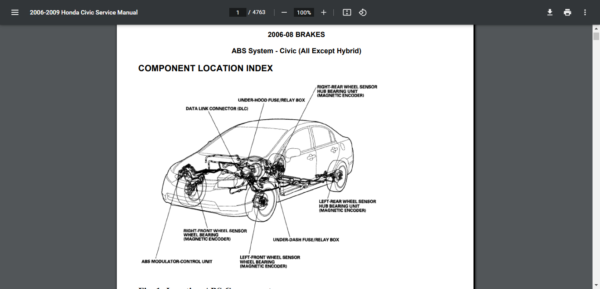 2005-2011 Honda Civic Workshop Manual - Image 2