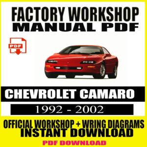 Chevrolet Camaro Factory Service Manual (1992 to 2002)