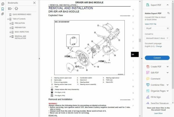 NISSAN ELGRAND E52 2010-2016 SERVICE REPAIR MANUAL
