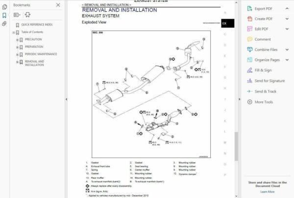 NISSAN ELGRAND E52 2010-2016 SERVICE REPAIR MANUAL