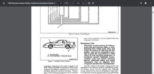 Chevrolet Camaro Workshop Manual (1992-2002)
