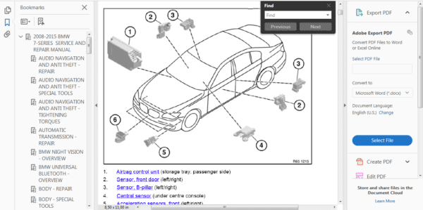 bmw-7-series-f01-2008-2015-workshop-service-repair-manual