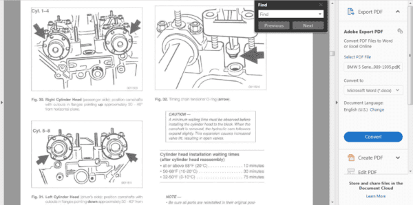 bmw-series-5-e34-1988-1996-manual-service-repair