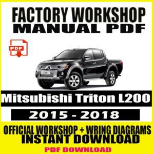Mitsubishi Triton L200 FACTORY REPAIR MANUAL