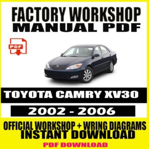 Toyota Camry XV30 FACTORY REPAIR SERVICE MANUAL