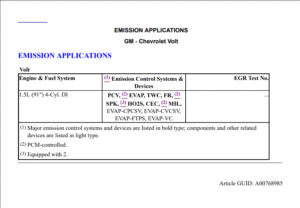 Chevrolet Volt Workshop Manual (2016-2018)