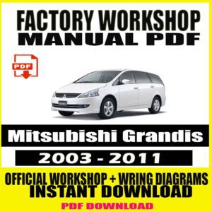 Mitsubishi Grandis Workshop Manual (2003-2011)