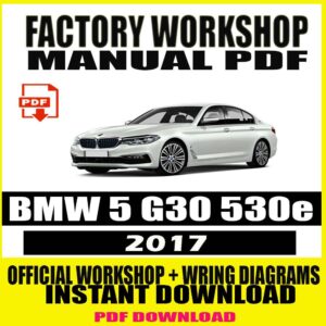 BMW 5 G30 530e 2017 FACTORY REPAIR SERVICE MANUAL