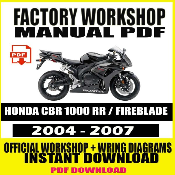 honda-cbr1000rr-2004-2007-factory-workshop-service-repair-manual
