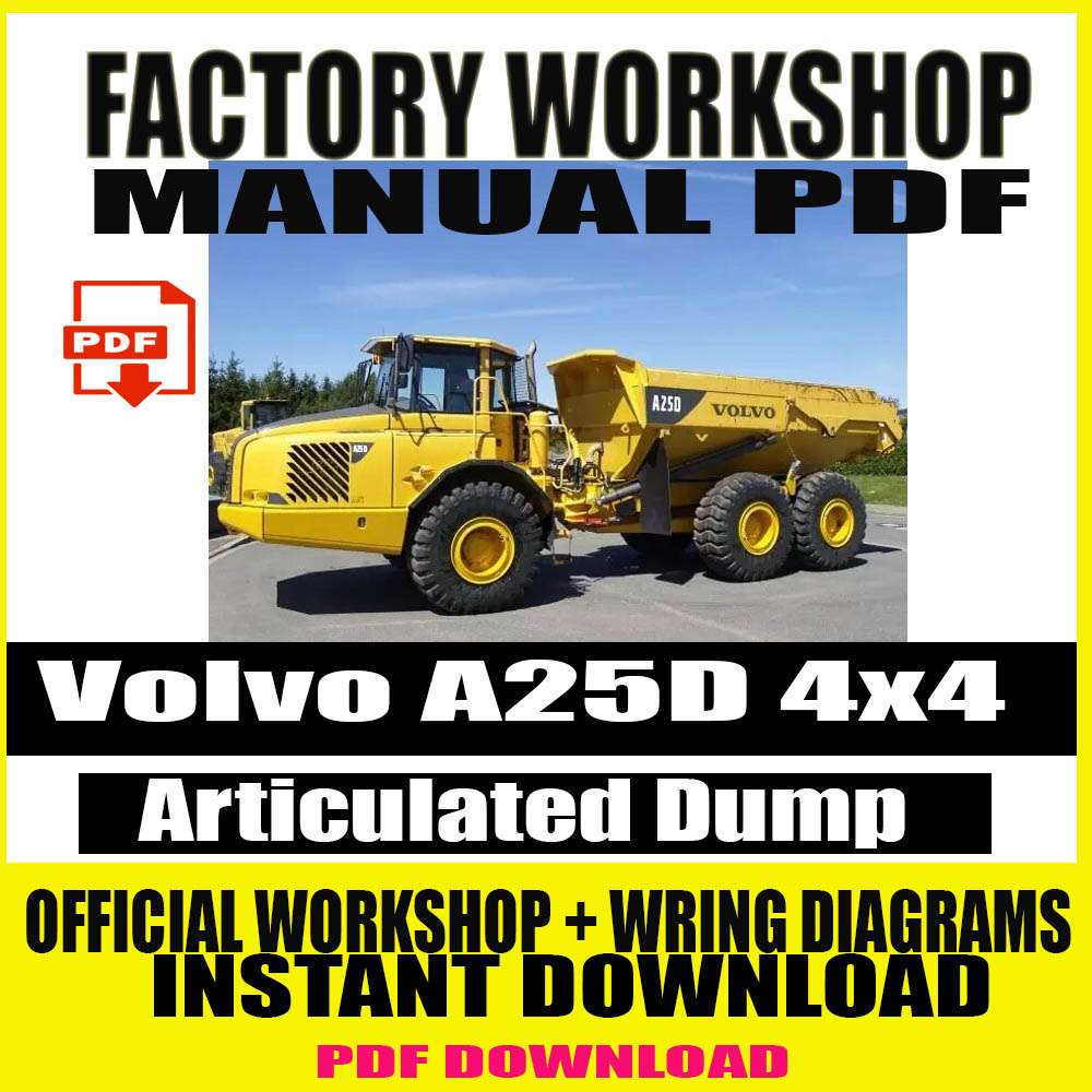 volvo-a25d-4×4-articulated-dump-truck-complete-workshop-service-repair-manual