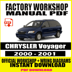 CHRYSLER Voyager 2000 2001 FACTORY REPAIR SERVICE MANUAL