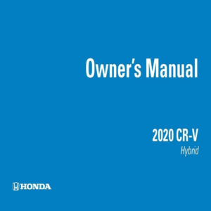 2020 CR-V Hybrid Owner’s Manual PDF