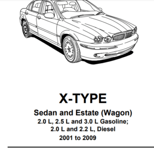 JAGUAR X-Type 2001-2009 FACTORY REPAIR SERVICE MANUAL