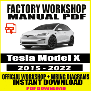 Tesla Model X 2015-2022 Workshop Repair and Service Manual PDF