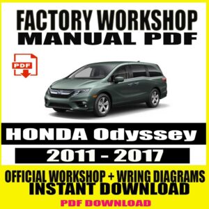 HONDA Odyssey 2011-2017 FACTORY REPAIR SERVICE MANUAL