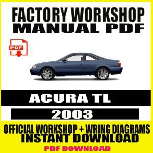2003 ACURA TL FACTORY REPAIR SERVICE MANUAL PDF