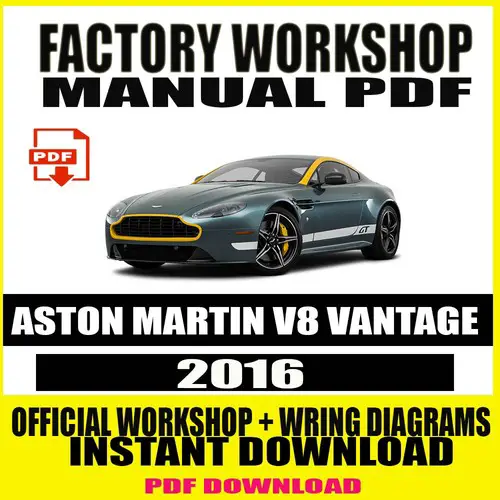2016-aston-martin-v8-vantage-factory-repair-service-manual