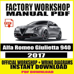 2017 Alfa Romeo Giulietta 940 Service Repair Manual PDF