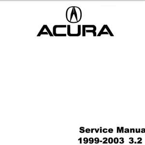2001 ACURA TL FACTORY REPAIR SERVICE MANUAL PDF