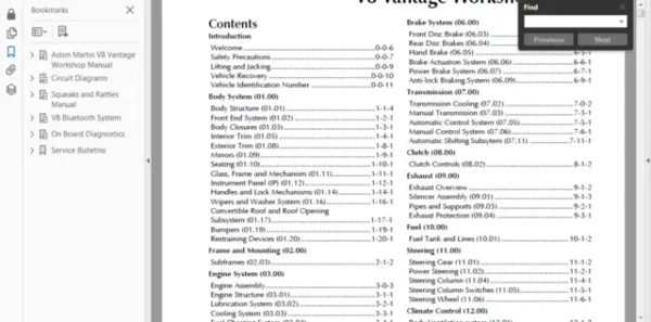 2016-aston-martin-v8-vantage-factory-repair-service-manual